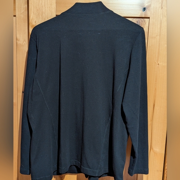 Eileen Fisher Woman Full Zip Sweater/Jacket Made In USA Black Sz 1X - Picture 3 of 7